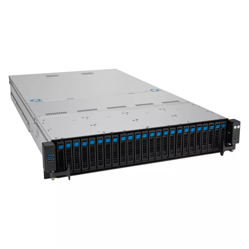 ASUS RS521A-E12-RS24U Socket SP5 Rack (2U) μαύρο, ασημί