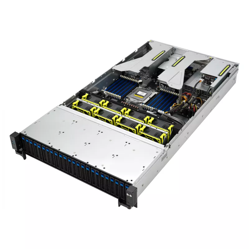 ASUS RS521A-E12-RS24U Socket SP5 Rack (2U) μαύρο, ασημί