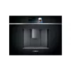 Εντοιχιζόμενη μηχανή εσπρέσο Siemens CT718L1B0 – δοχείο νερού 2,4 λίτρων, 19 bar, ενσωματωμένος μύλος και αφροποιητής γάλακτος, οθόνη αφής TFT, μαύρο