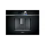 Εντοιχιζόμενη μηχανή εσπρέσο Siemens CT718L1B0 – δοχείο νερού 2,4 λίτρων, 19 bar, ενσωματωμένος μύλος και αφροποιητής γάλακτος, οθόνη αφής TFT, μαύρο