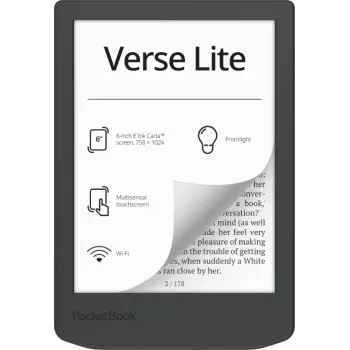 E-book reader PocketBook Verse Lite 6 ίντσες E Ink Carta, 8 GB, Wi‑Fi, Γκρι