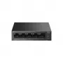 Unmanaged Switch TP-LINK LS105P, 5x Fast Ethernet (10/100) Ports, 4x θύρες PoE, 1 Gbit/s χωρητικότητα switching, χωρίς ανεμιστήρα, μαύρο