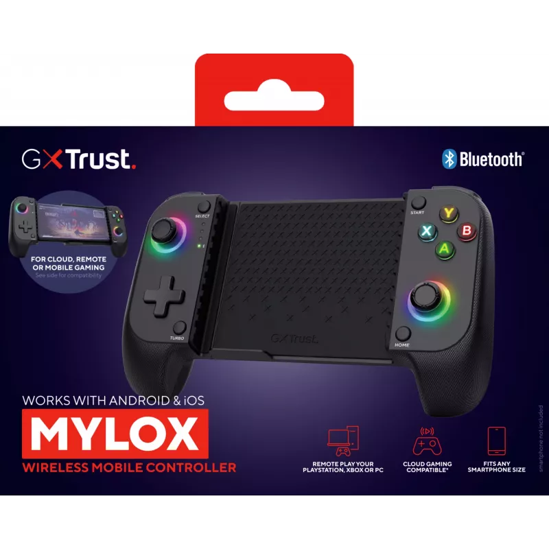Trust GXT 735 Mylox Μαύρο Bluetooth Gamepad Analogue / Digital Android, iOS