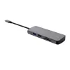USB Type-C Hub TRUST 25672 — HDMI, RJ-45, USB 3.2 Gen 1 Type-A/Type-C, SD/MicroSD, γκρι