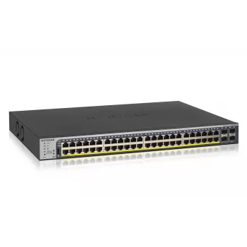 NETGEAR GS752TP-300EUS διακόπτης δικτύου Managed L2/L3/L4 Gigabit Ethernet (10/100/1000) Power over Ethernet (PoE) 1U μαύρο