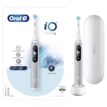 Oral-B iO ηλεκτρική οδοντόβουρτσα περιστρεφόμενη οδοντόβουρτσα γκρι