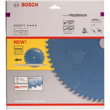 Bosch 2608642493 Expert for Multi Material δίσκος κυκλικού πριονιού, 216 mm, οπή 30 mm, 64 δόντια