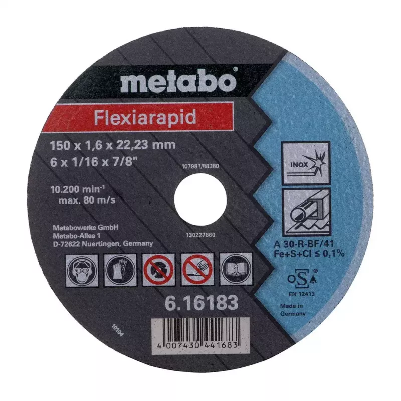 Γωνιακός τροχός Metabo W 18 LTX 150 QUICK 600404650