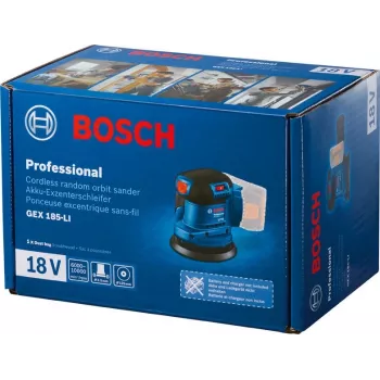 Bosch GEX 185-LI Professional εκκεντρικός λειαντήρας 10000 OPM μπλε