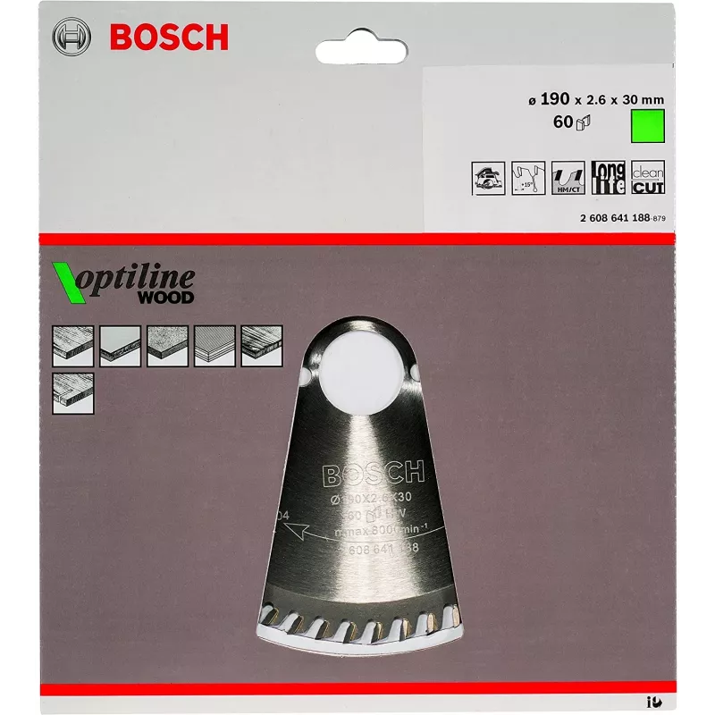 Δίσκοι δισκοπρίονου Bosch Optiline Wood 2608641188