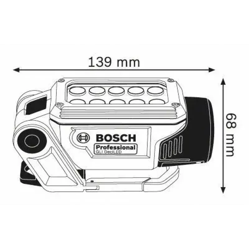Bosch GLI DeciLED Professional Μπλε, Γκρι LED