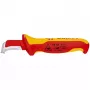 Μαχαίρι κοπής Knipex 98 55 SB κόκκινο κίτρινο σταθερή λεπίδα