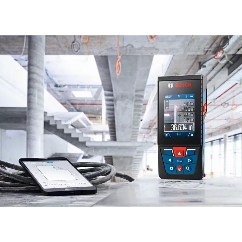 Bosch GLM 150-27 C Professional 0601072Z00 μετρητής αποστάσεων με λέιζερ, 0,08-150 m, ±1,5 mm, κλάση λέιζερ 2, μπλε/μαύρο