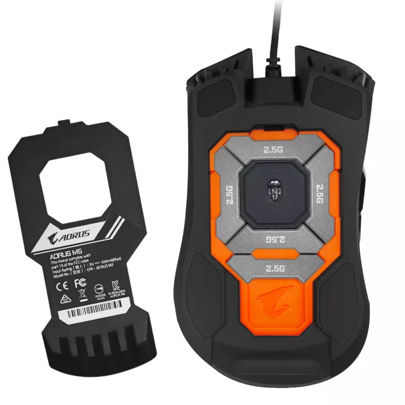 GIGABYTE AORUS M5 Ασύρματο Ποντίκι Gaming Δεξίχειρο USB Type-A Οπτικό 16000 DPI