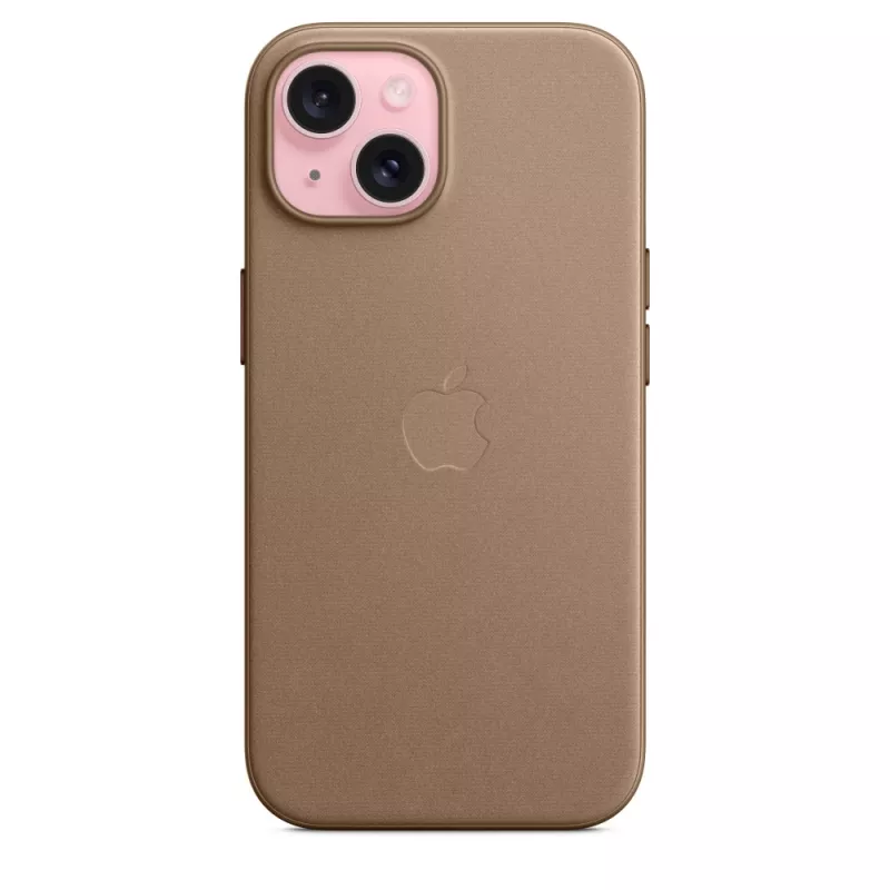 Apple FineWoven Case με MagSafe iPhone 15 Taupe