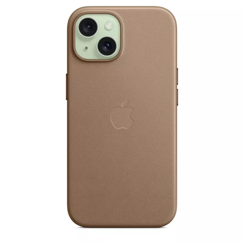Apple FineWoven Case με MagSafe iPhone 15 Taupe