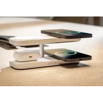 ZENS Quattro Wireless Charger Pro 4 λευκό