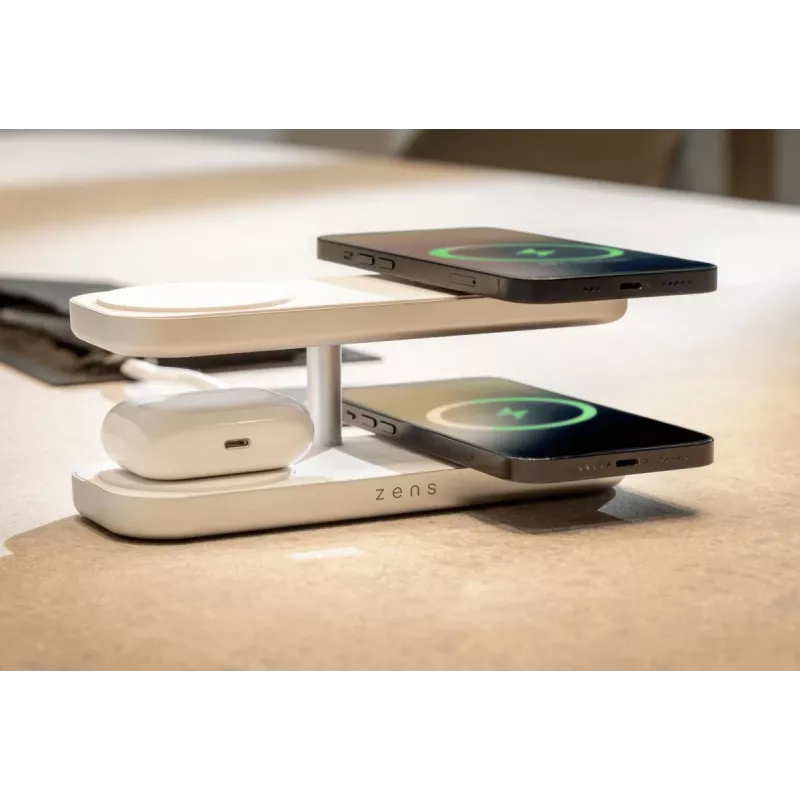 ZENS Quattro Wireless Charger Pro 4 λευκό