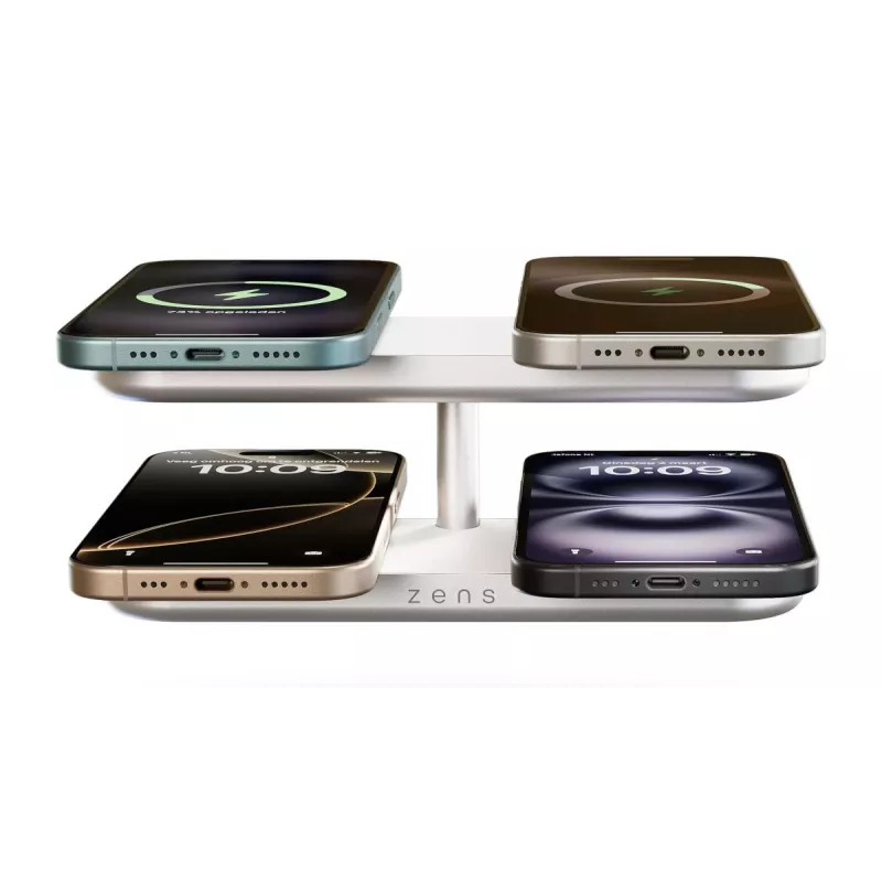 ZENS Quattro Wireless Charger Pro 4 λευκό