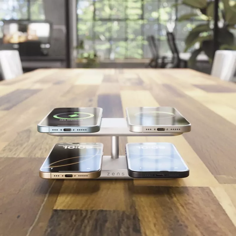 ZENS Quattro Wireless Charger Pro 4 λευκό
