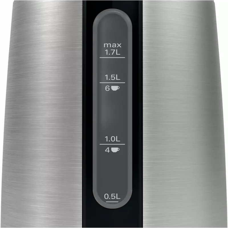Bosch TWK3P420 βραστήρας 1,7 l 2400 W μαύρο, ανοξείδωτο χάλυβα
