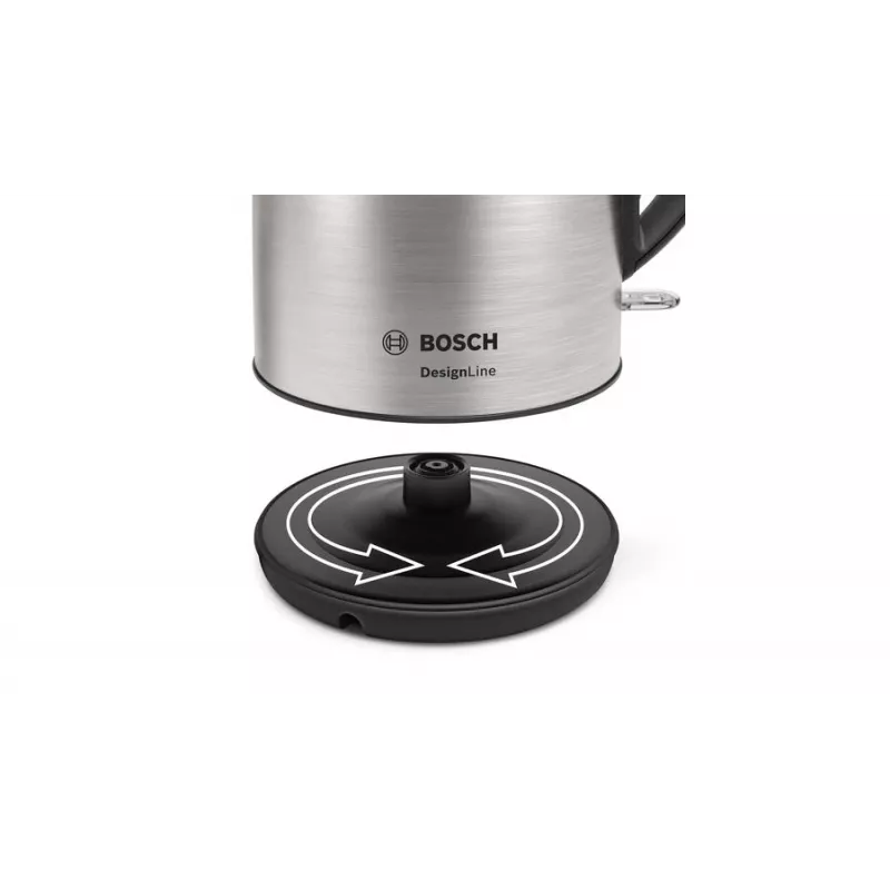 Bosch TWK3P420 βραστήρας 1,7 l 2400 W μαύρο, ανοξείδωτο χάλυβα
