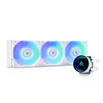 Υγρόψυξη All-in-One CHIEFTEC CLC-360-RGB-W — Ψυγείο 360 mm, 3x 120 mm ανεμιστήρες RGB, λευκό, 40 cm σωλήνες
