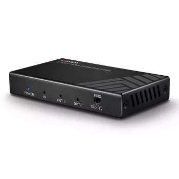 Lindy 38235 διανομέας HDMI 2.0 18G 2 θυρών, 1x HDMI σε 2x HDMI, HDR, HDCP 2.2, μαύρο