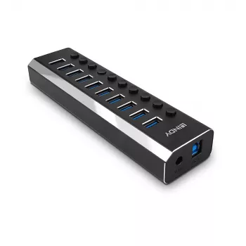 Lindy 10 Port USB 3.0 Hub με διακόπτες on/off