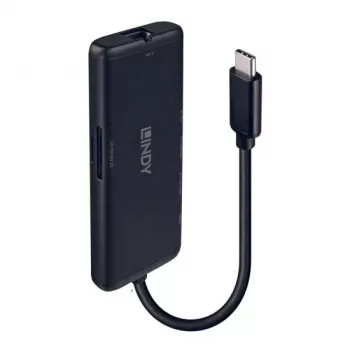 Lindy DST-Mini USB-C Laptop Mini Docking Station με υποστήριξη 4K και 100W φόρτιση διέλευσης