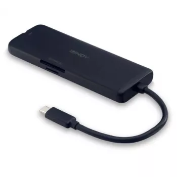 Lindy DST-Mini USB-C Laptop Mini Docking Station με υποστήριξη 4K και 100W φόρτιση διέλευσης