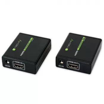 Πομποδέκτης και δέκτης AV TECHLY IDATA EXT-E70 — επέκταση HDMI μέσω καλωδίου Cat6/6a/7, Full HD 1920x1080, 60 m, 10,2 Gbit/s, HDCP, μαύρο