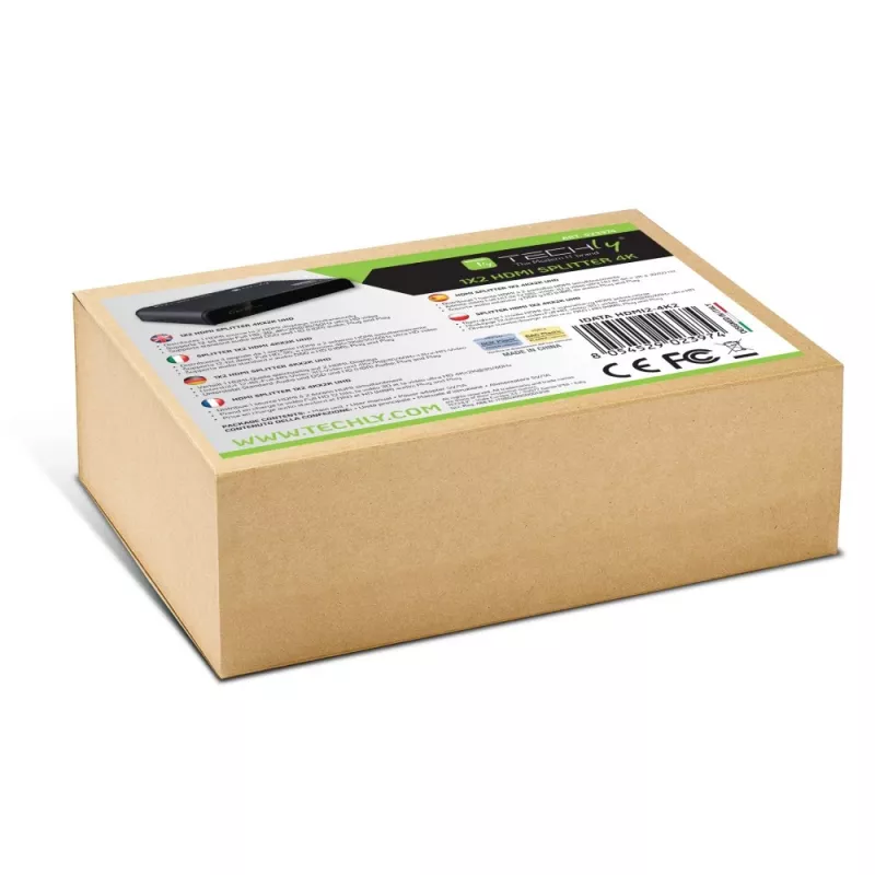 Techly IDATA HDMI2-4K2 Διαχωριστής βίντεο HDMI 2x HDMI
