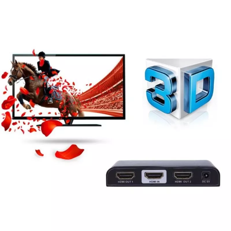 Techly IDATA HDMI2-4K2 Διαχωριστής βίντεο HDMI 2x HDMI