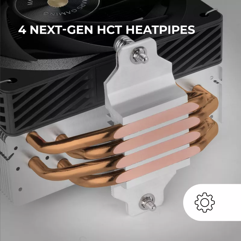 Mars Gaming MCPU-X4 Αερόψυκτρα επεξεργαστή 12 cm Μαύρο 1 τεμ.