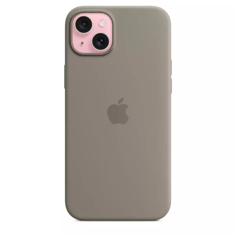 Apple Σιλικονούχα Θήκη με MagSafe iPhone 15 Plus Χρώμα πηλού