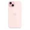 Apple Silicone Case με MagSafe iPhone 15 Plus Απαλό ροζ