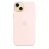 Apple Silicone Case με MagSafe iPhone 15 Plus Απαλό ροζ
