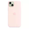 Apple Silicone Case με MagSafe iPhone 15 Plus Απαλό ροζ