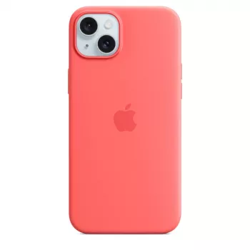 Apple Silicone Case με MagSafe iPhone 15 Plus Γκουάβα