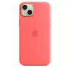 Apple Silicone Case με MagSafe iPhone 15 Plus Γκουάβα