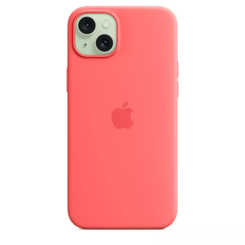 Apple Silicone Case με MagSafe iPhone 15 Plus Γκουάβα