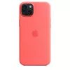 Apple Silicone Case με MagSafe iPhone 15 Plus Γκουάβα