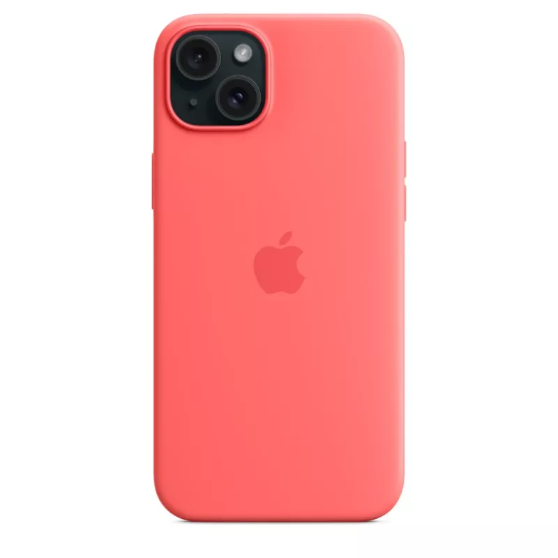 Apple Silicone Case με MagSafe iPhone 15 Plus Γκουάβα
