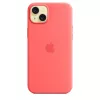 Apple Silicone Case με MagSafe iPhone 15 Plus Γκουάβα