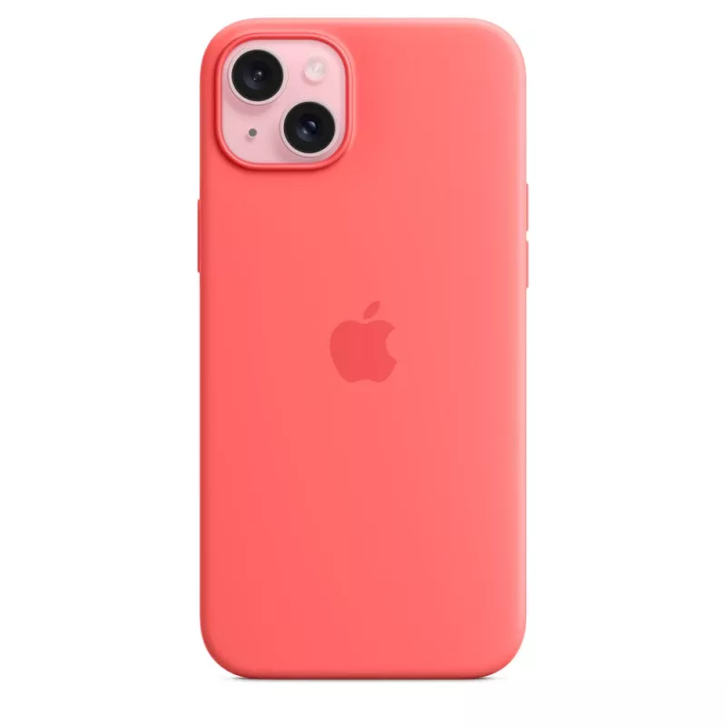 Apple Silicone Case με MagSafe iPhone 15 Plus Γκουάβα