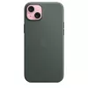 Apple FineWoven Case με MagSafe iPhone 15 Plus Evergreen