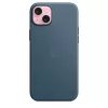 Apple FineWoven Case με MagSafe iPhone 15 Plus Pacific Blue