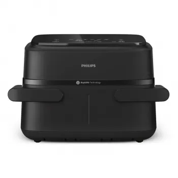 Philips 1000 series NA150/00 Φριτέζα Διπλή 7 l Επιτραπέζια 2450 W Φριτέζα θερμού αέρα Μαύρη