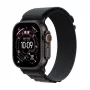 Smartwatch Apple Watch Ultra 3 GPS + Cellular 49mm Θήκη Black Titanium με Black Alpine Loop Medium